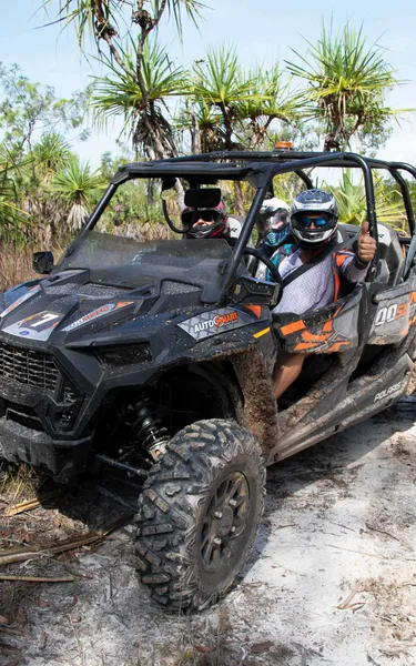Group on an ATV tour outside of Darwin