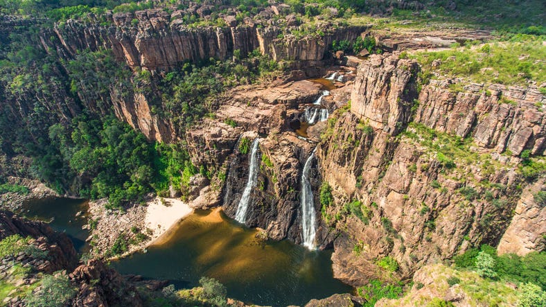 Majestic Twin Falls in Kakadu