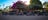 Five motorbikes parked outside Daly Waters pub