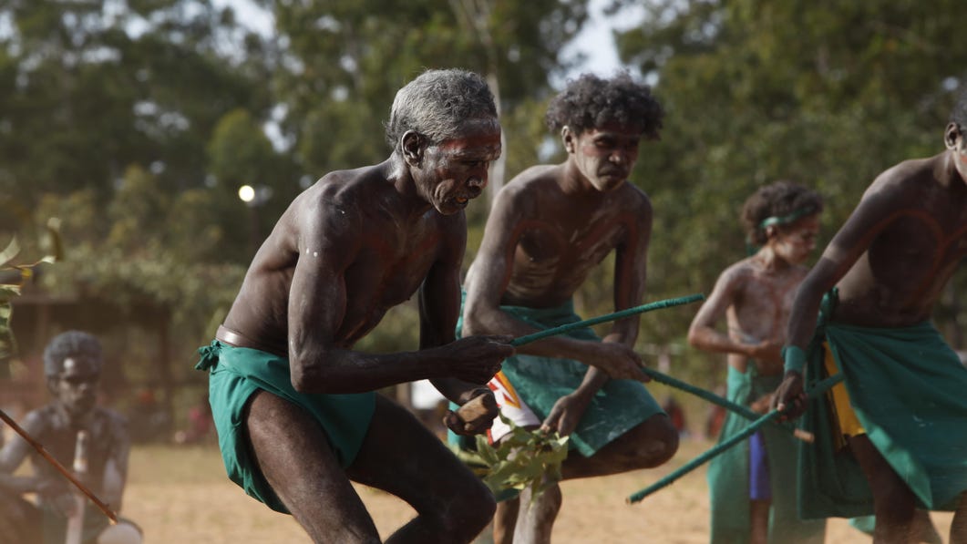 Traditional indigenous dance ceremony