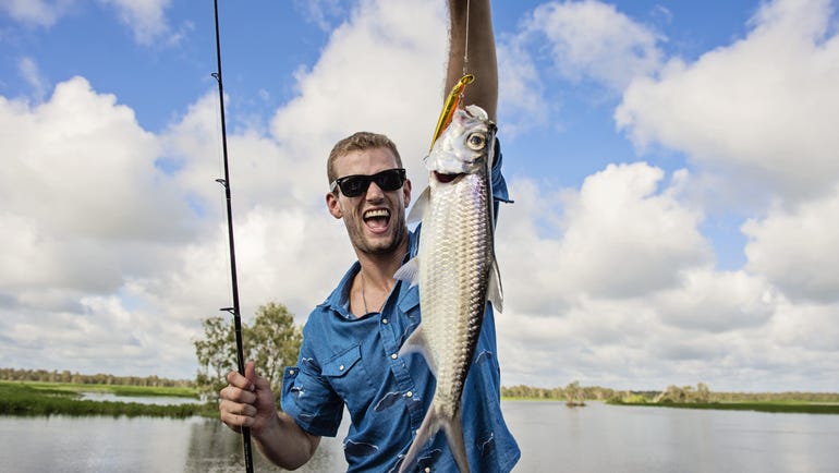 Fishing at Yellow Water Billabong