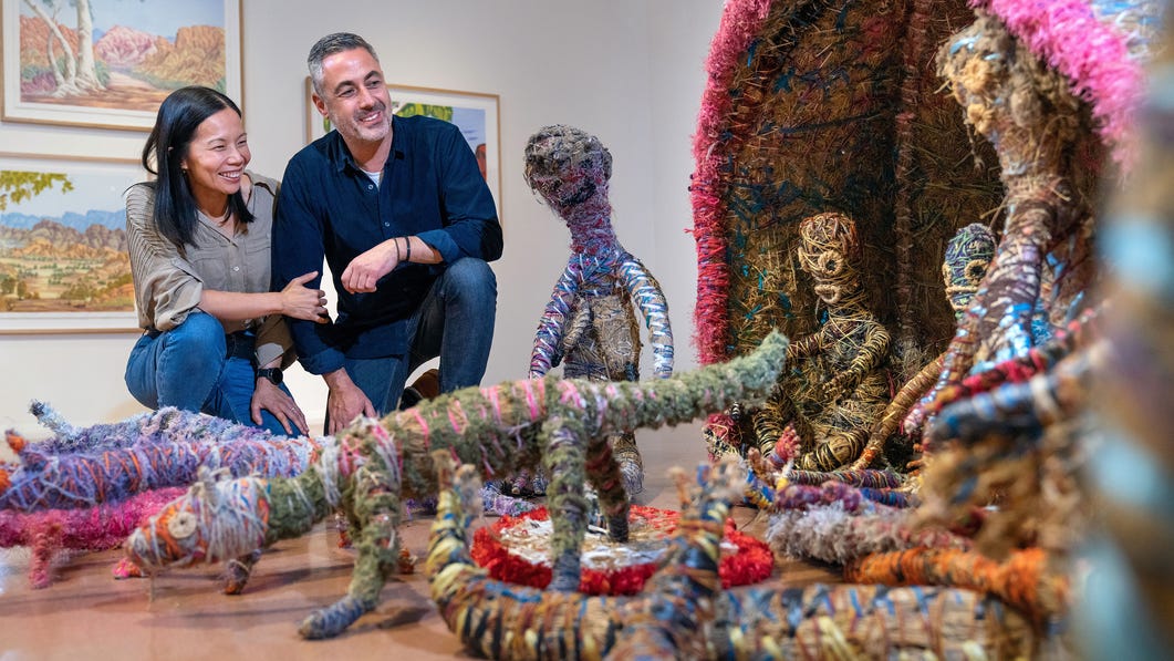 Araluen Arts Centre weaving exhibit