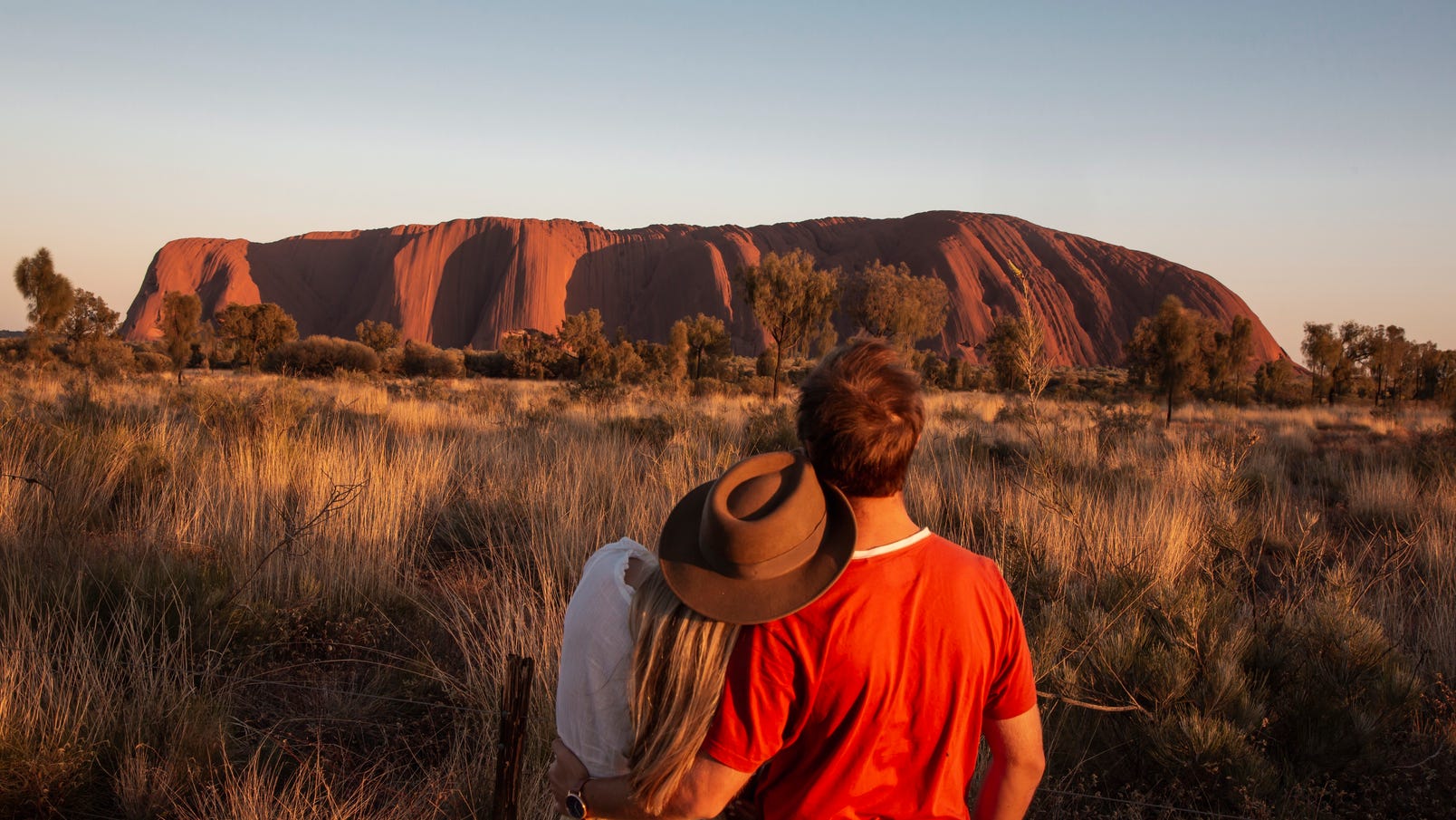 Couple at Uluru