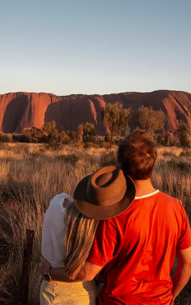 Couple at Uluru
