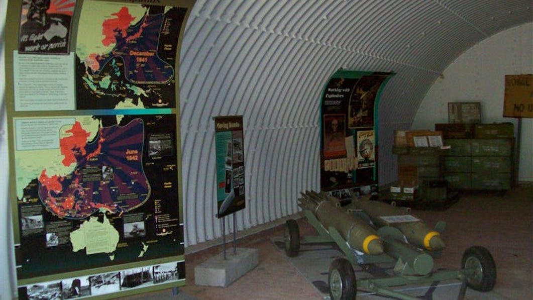 Image of a display on the Bombing of Darwin WWII Heritage Tour