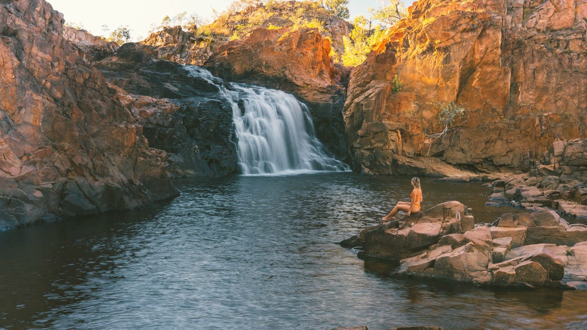 Sunrise at Edith Falls