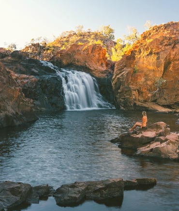 Sunrise at Edith Falls