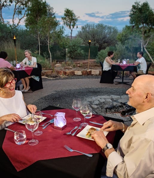 Dining under a desert moon